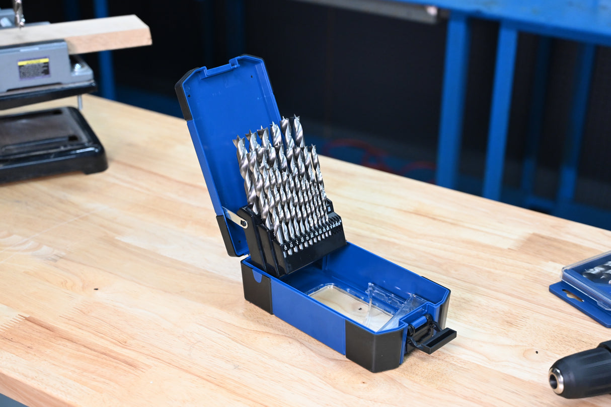 25 Piece Brad Point Wood Bit Set