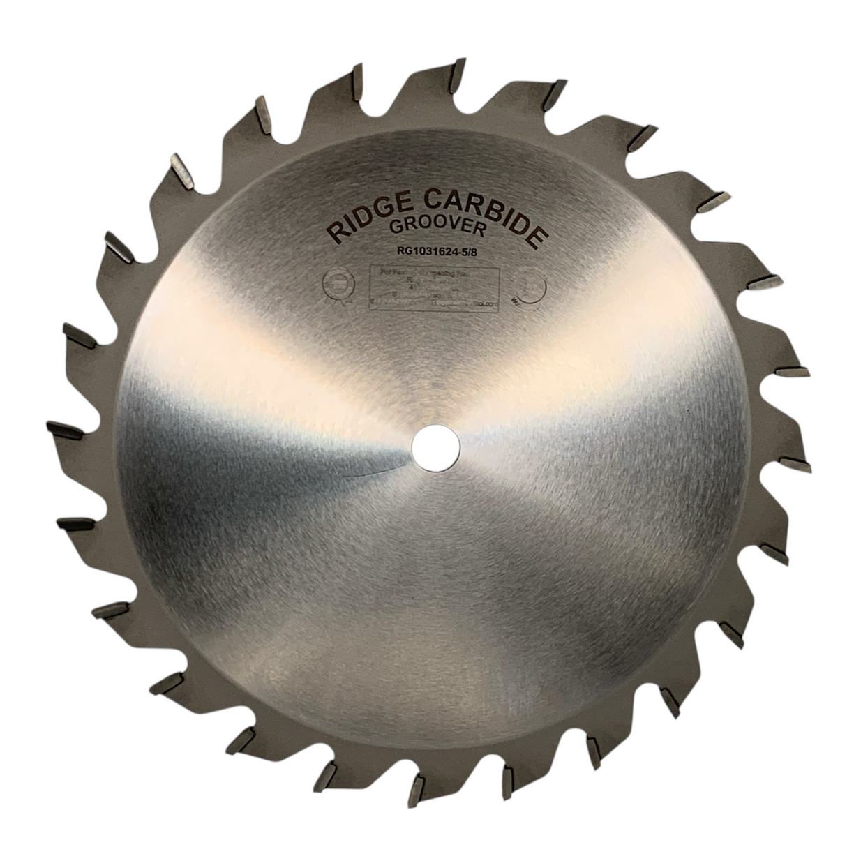 10" x 3/16" Kerf x 24T STR x+10 Hook x .125" Plate Groover