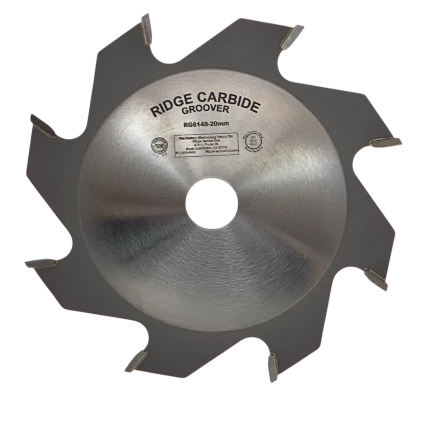 6 x 1/4" Kerf x 8T STR x +10 Hook .200" Plate Groover