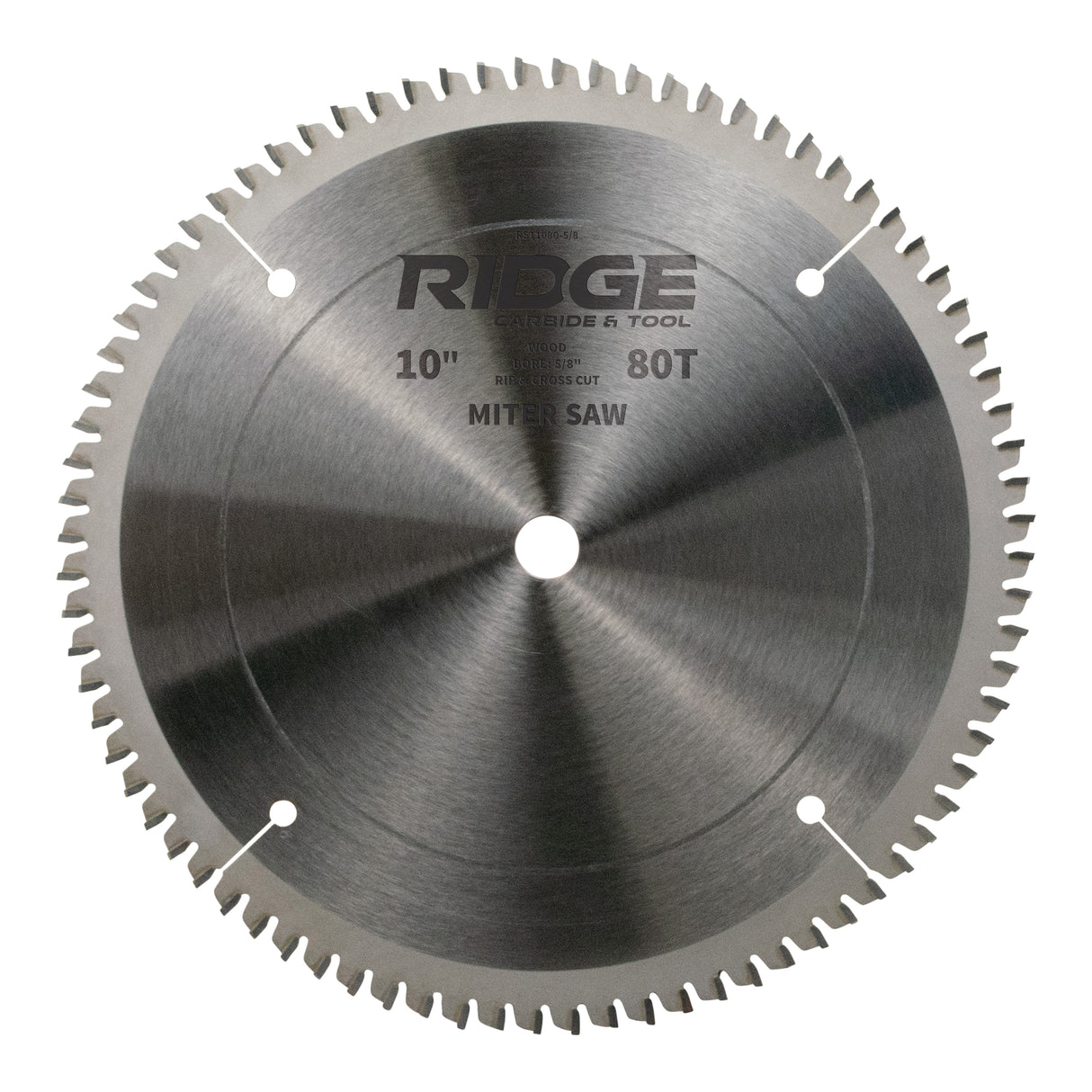 10" X 80T Cross-Cutting Miter / Radial Saw Blade for Wood (RS1000-AR 4+1)