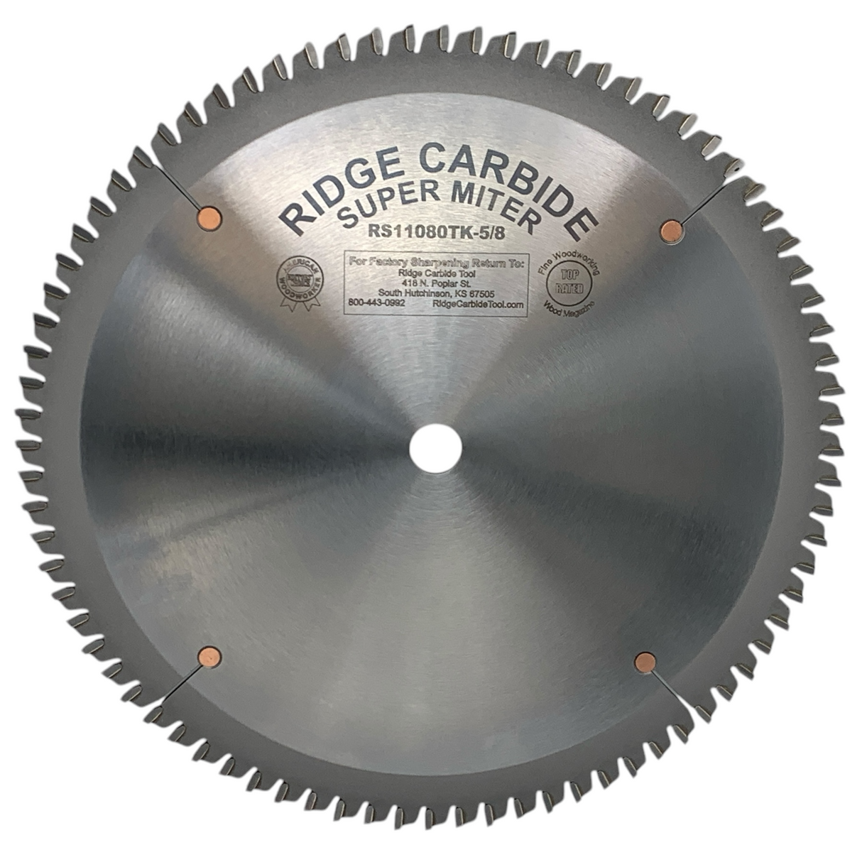 10" X 80T Cross-Cutting Miter / Radial Saw Blade for Wood - Thin Kerf (RS1000-AR)