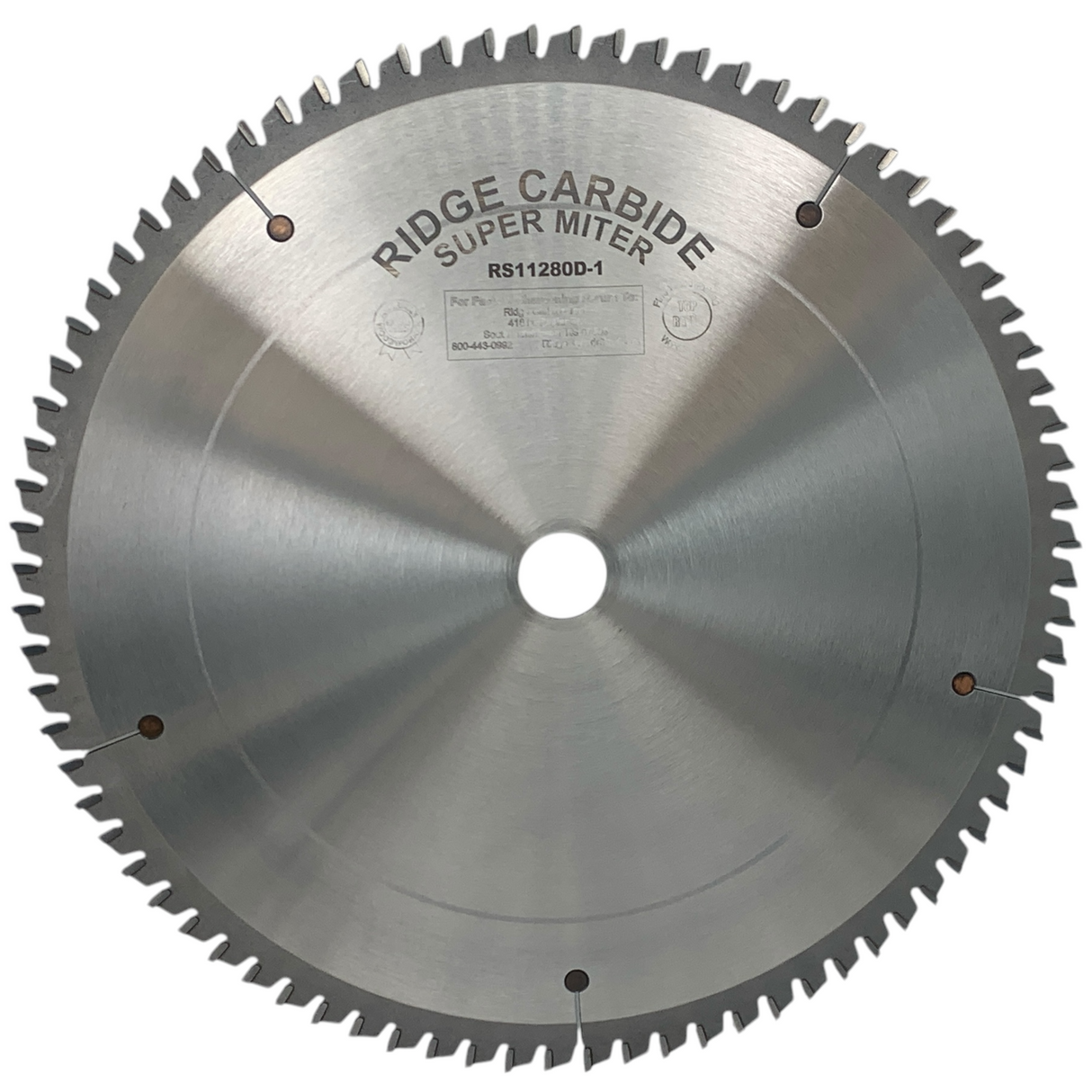 12" X 80T Cross-Cutting Miter / Radial Saw Blade for Wood - Thin Kerf (RS1000-AR)