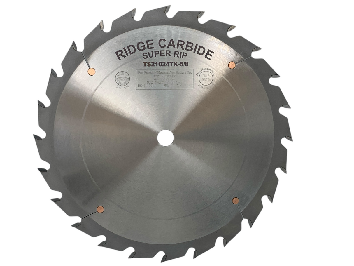 10" X 24T Ripping Table Saw Blade for Hardwood - Thin Kerf (TS2000-STR)