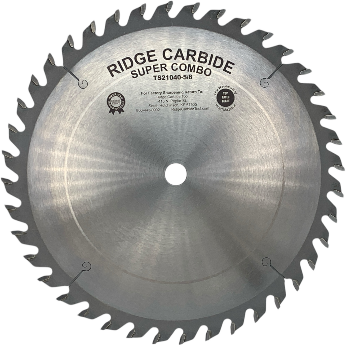 10" X 40T Rip and Cross Cutting Table Saw Blade for Wood (TS2000-AR)