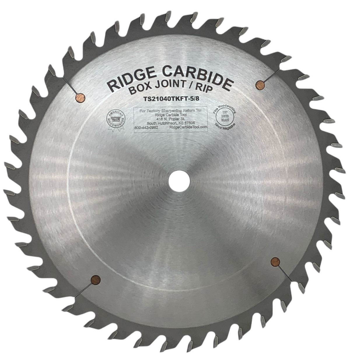 10" X 40T Box Joint Saw Blade for Wood - Thin Kerf (TS2000-STR)