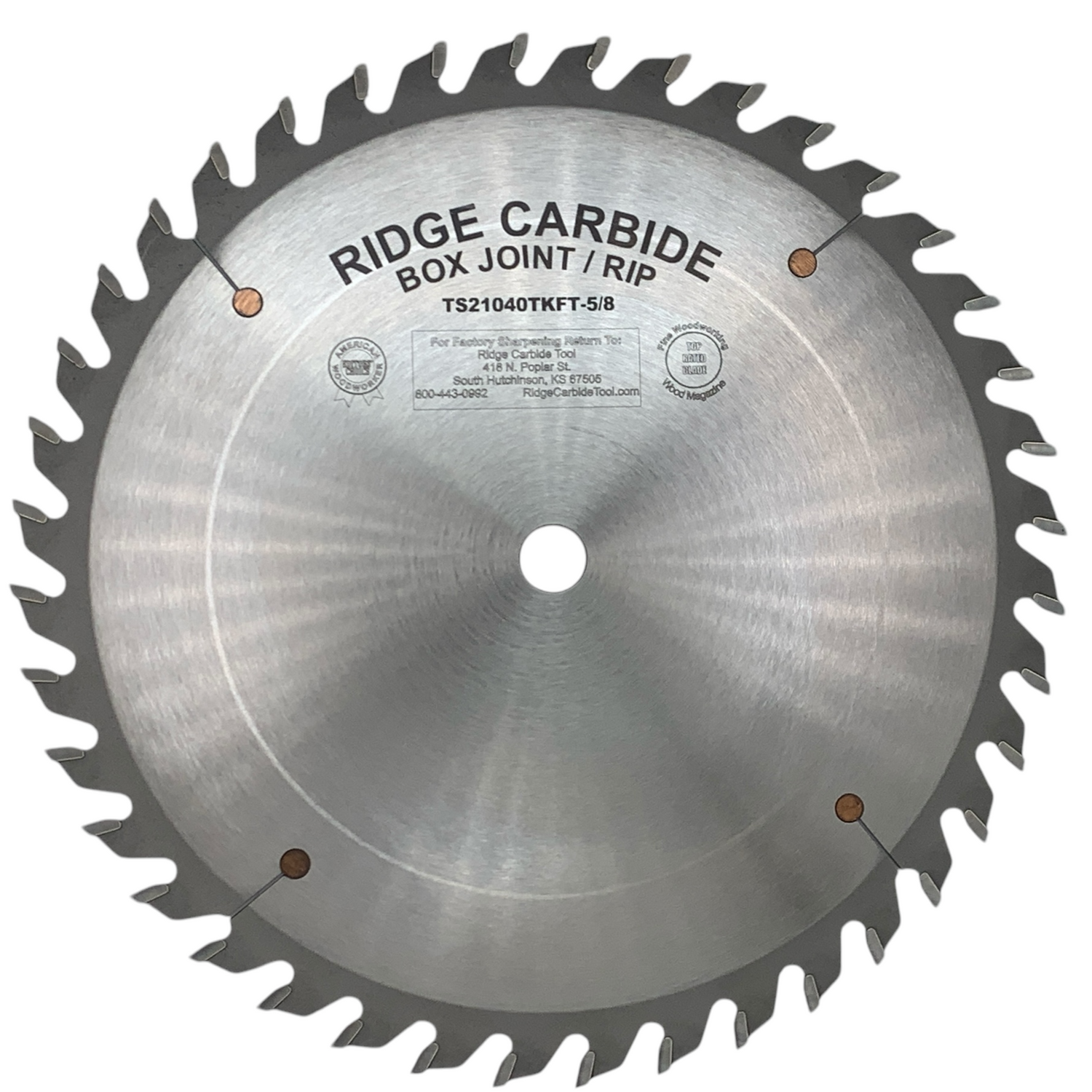 10" X 40T Box Joint Saw Blade for Wood - Thin Kerf (TS2000-STR)