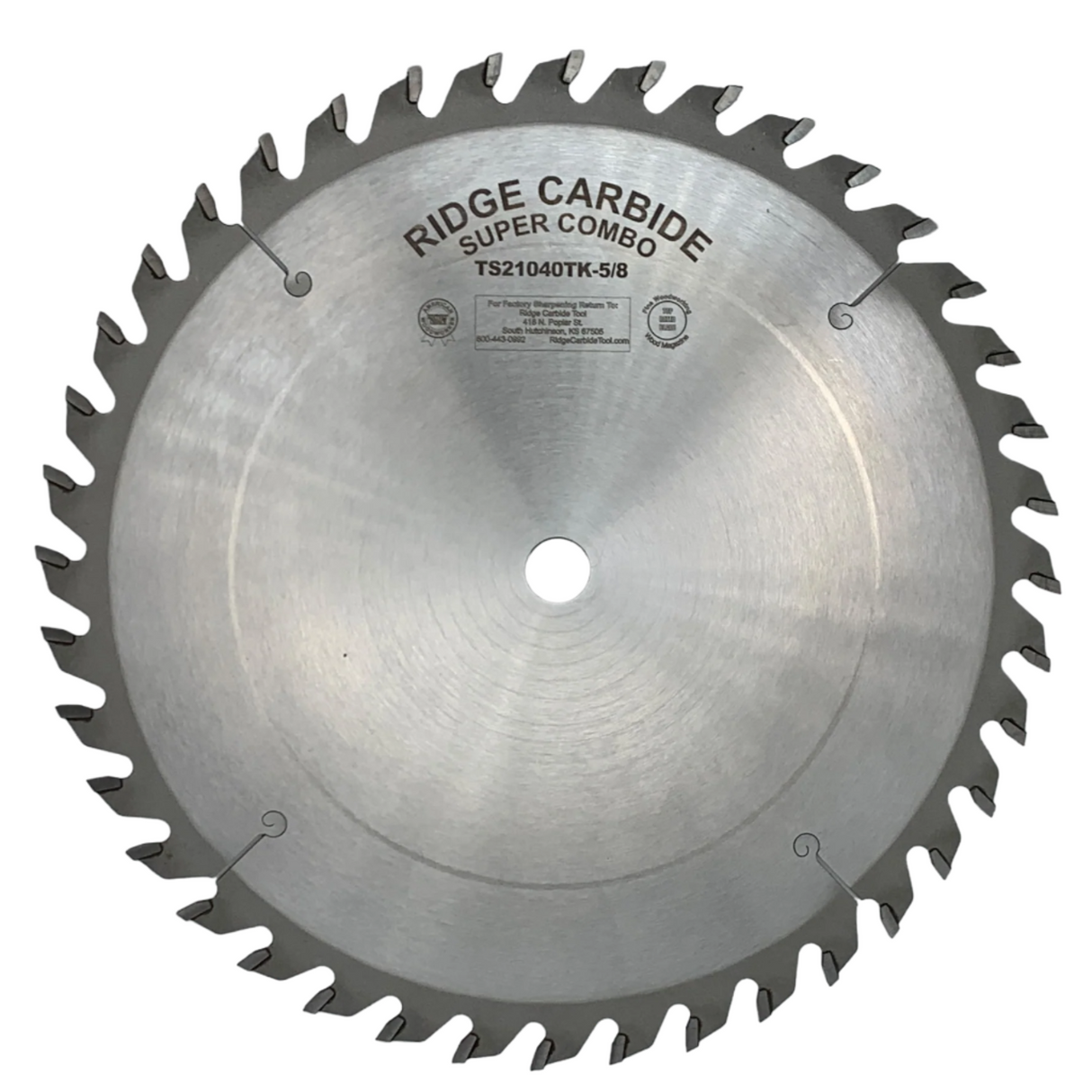 10" X 40T Rip and Cross Cutting Table Saw Blade for Wood - Thin Kerf (TS2000-AR)