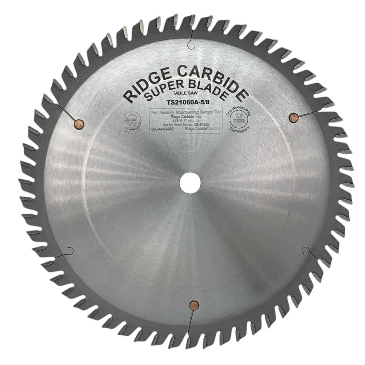 10" X 60T Rip and Cross Cutting Table Saw Blade for Wood (TS2000-AR)