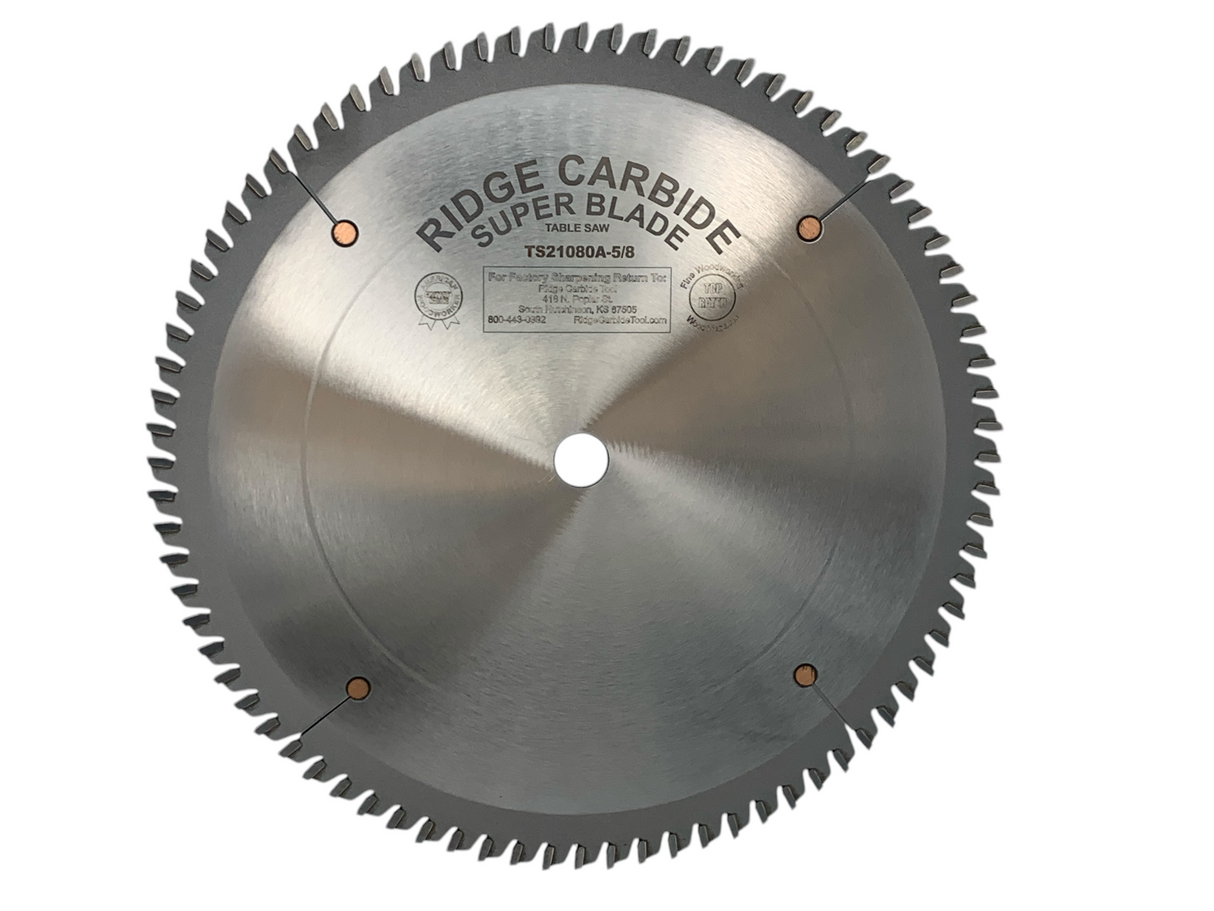 10" X 80T Rip and Cross Cutting Table Saw Blade for Wood (TS2000-AR)
