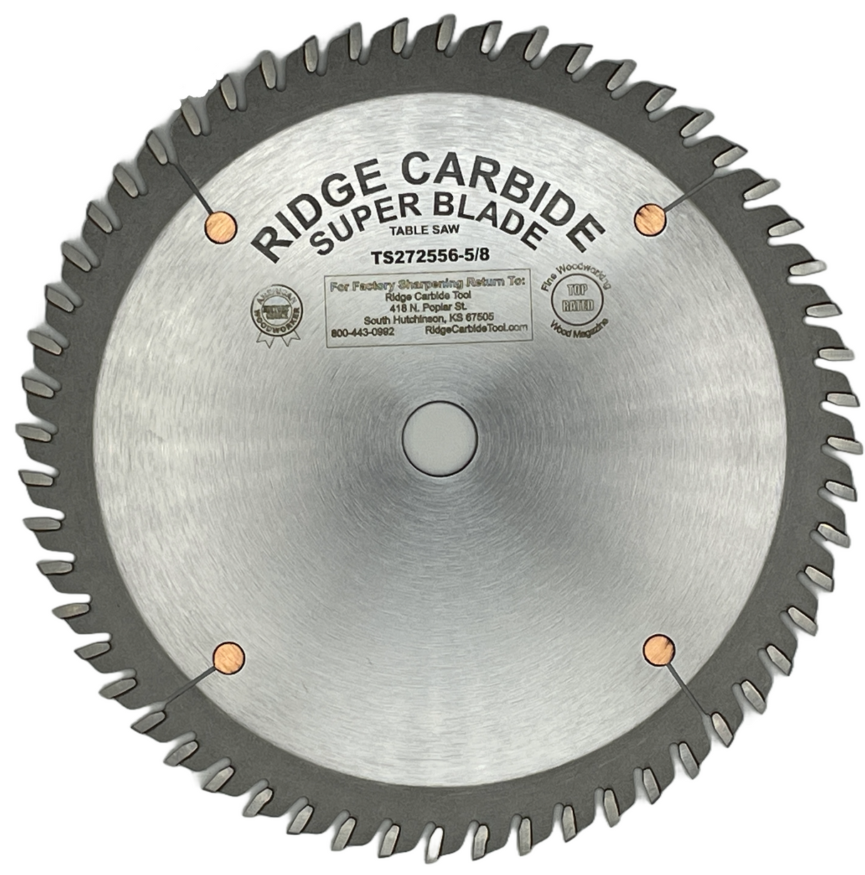 7-1/4" X 56T Rip and Cross Cutting Table Saw Blade for Wood (TS2000-AR)