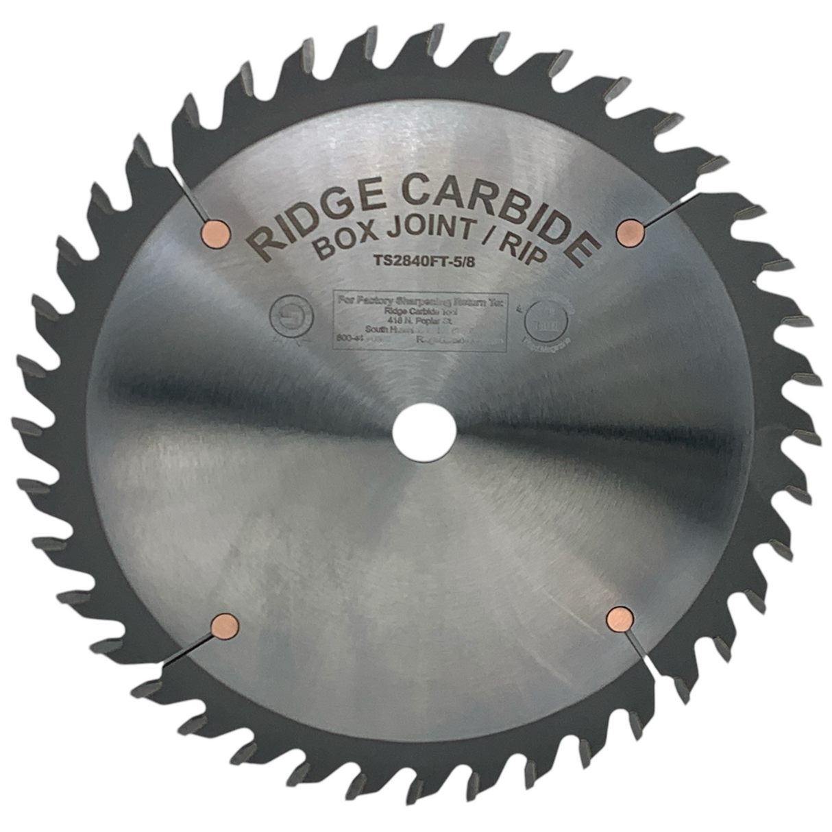 8" X 40T Box Joint Saw Blade for Wood (TS2000-STR)