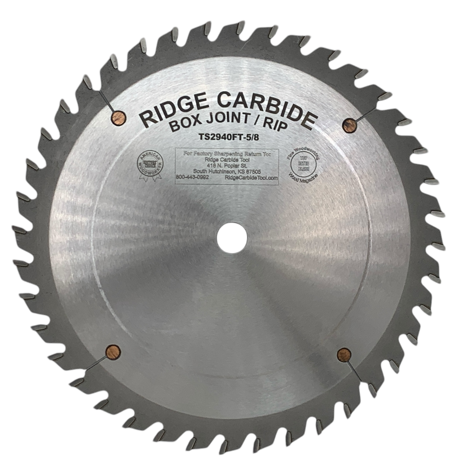 9" X 40T Box Joint Saw Blade for Wood (TS2000-STR)