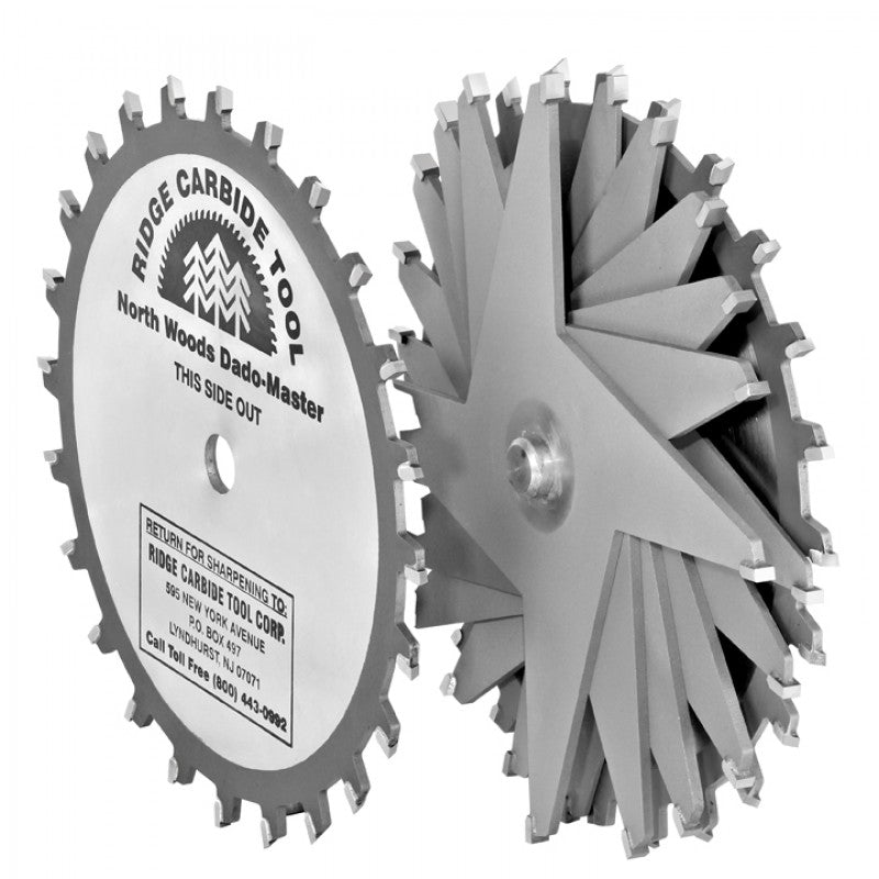 6" x 16T x -5 Hk x 8 pc x 4T Chipper Super Dado – Ridge Carbide Tool