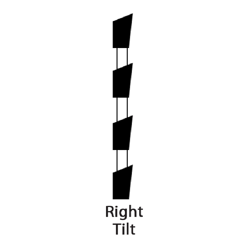10" x 40T +15 Hk .094 / .125 Right Tilt Dovetail Blade