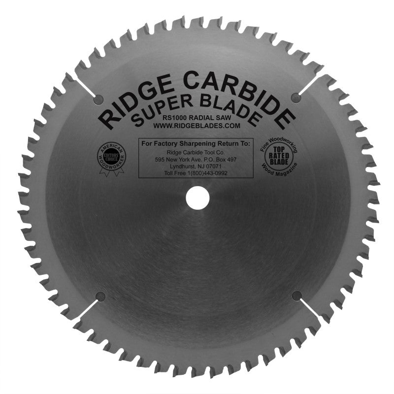 8" X 60T Cross-Cutting Miter / Radial Saw Blade for Wood (RS1000-AR)