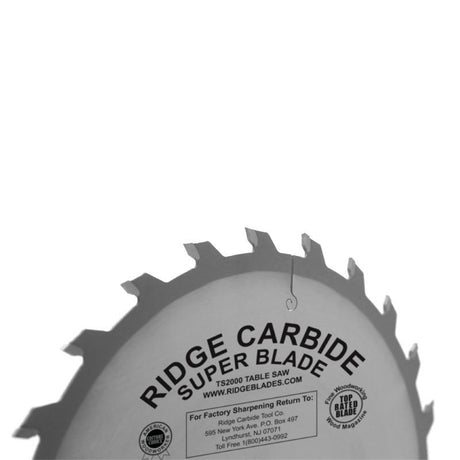 10" X 24T Rip and Cross Cutting Table Saw Blade for Hardwood - Thin Kerf (TS2000-AR)