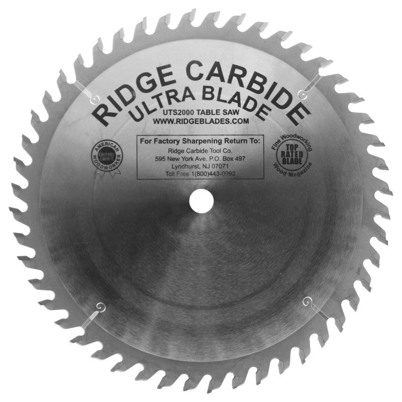 10" X 48T Rip and Cross Cutting Table Saw Blade for Softwood - Ultra Thin Kerf (TS2000-AR)