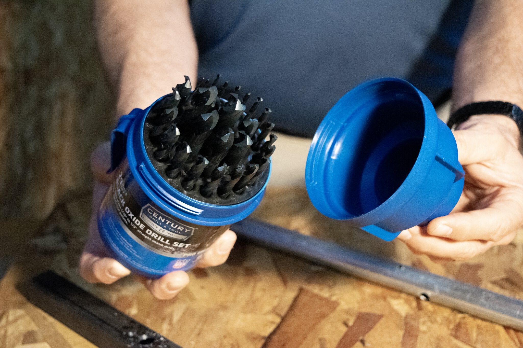 15mm Black Oxide HSS Jobber Length Twist Drill Set - Straight Shank Standard
