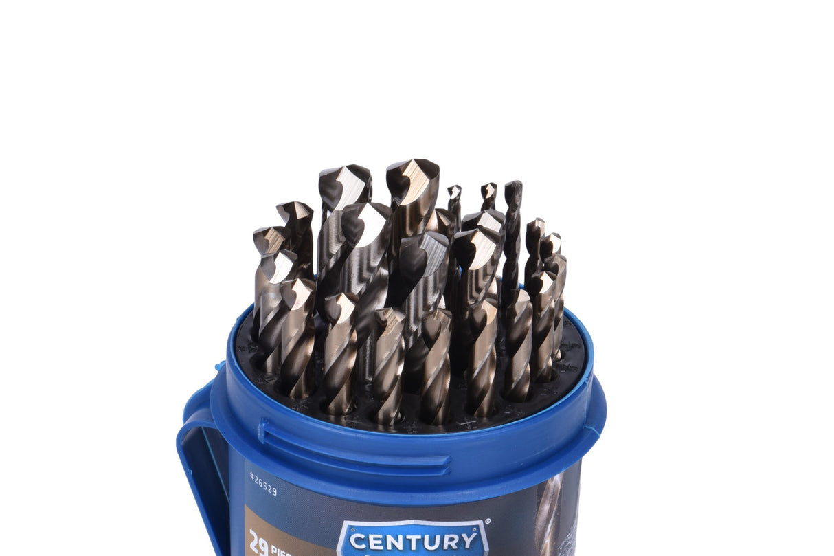 29 Piece Pro Grade Cobalt Drill Bit Set
