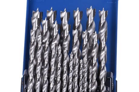 25 Piece Brad Point Wood Bit Set