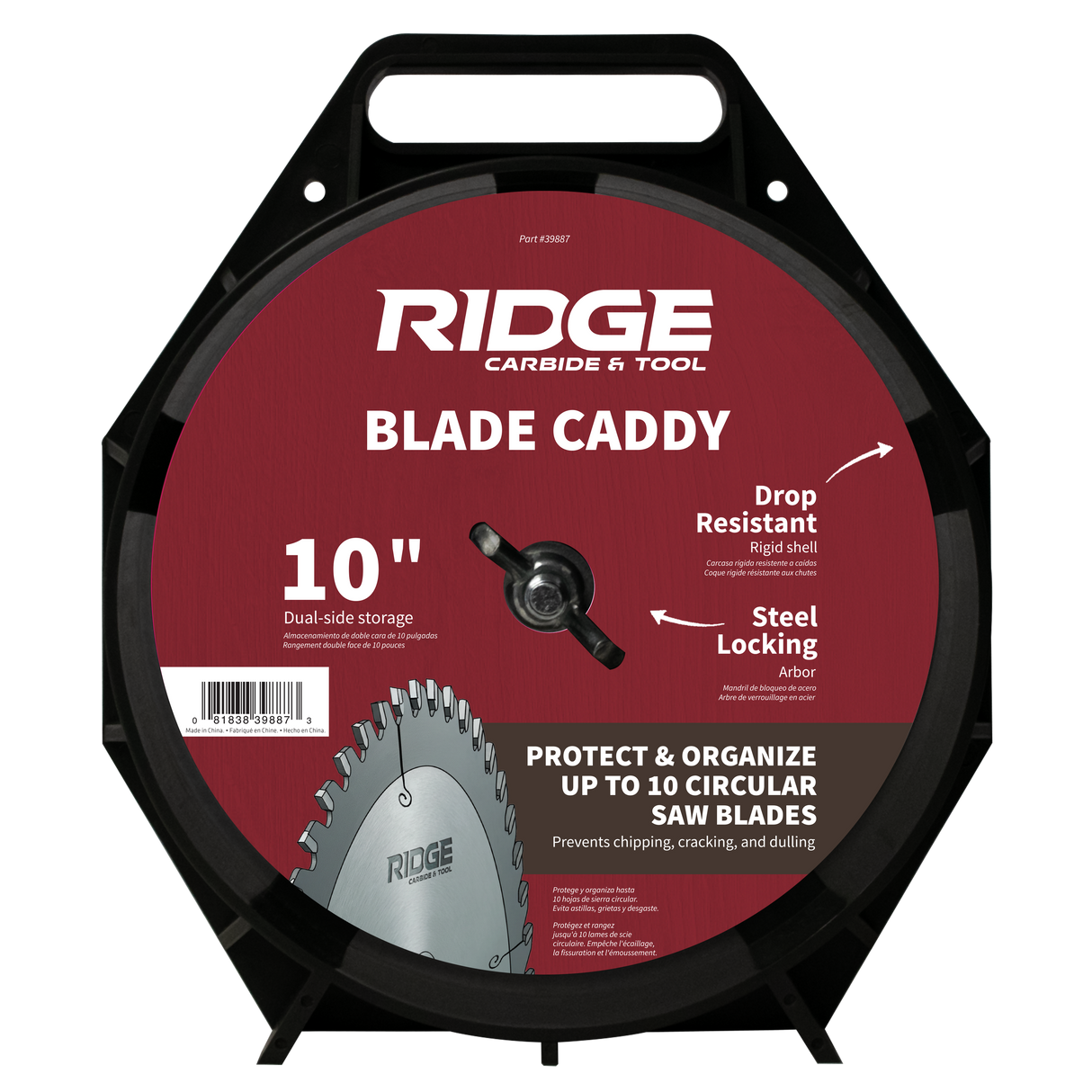 10" Blade Caddy Storage Case