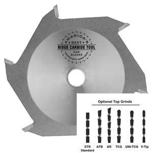 4" x 1/4" Kerf x 4T STR x +10 Hook .181" Plate Groover