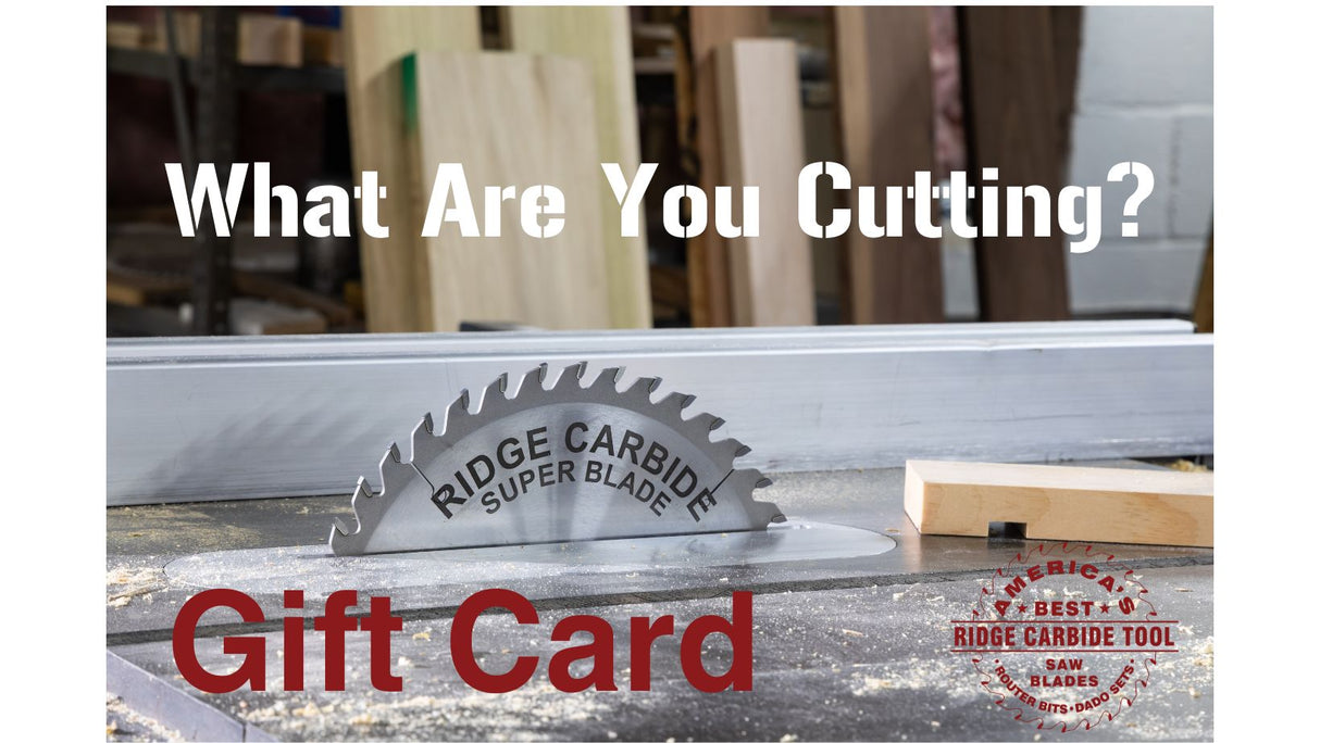 Ridge Carbide Tool Digital Gift Card