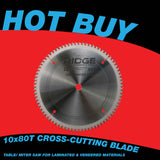 10" X 80T Cross-Cutting Blade for Laminated and Veneered Materials (HiATB)