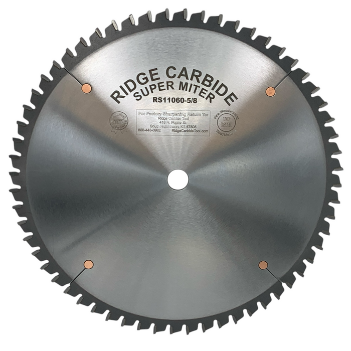Miter & Radial Saw Blades | Precision Crosscut Carbide Blades – Ridge ...
