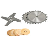 8" x 20T - 4 pc w/ Shims Triple Play Dado Box Joint Set