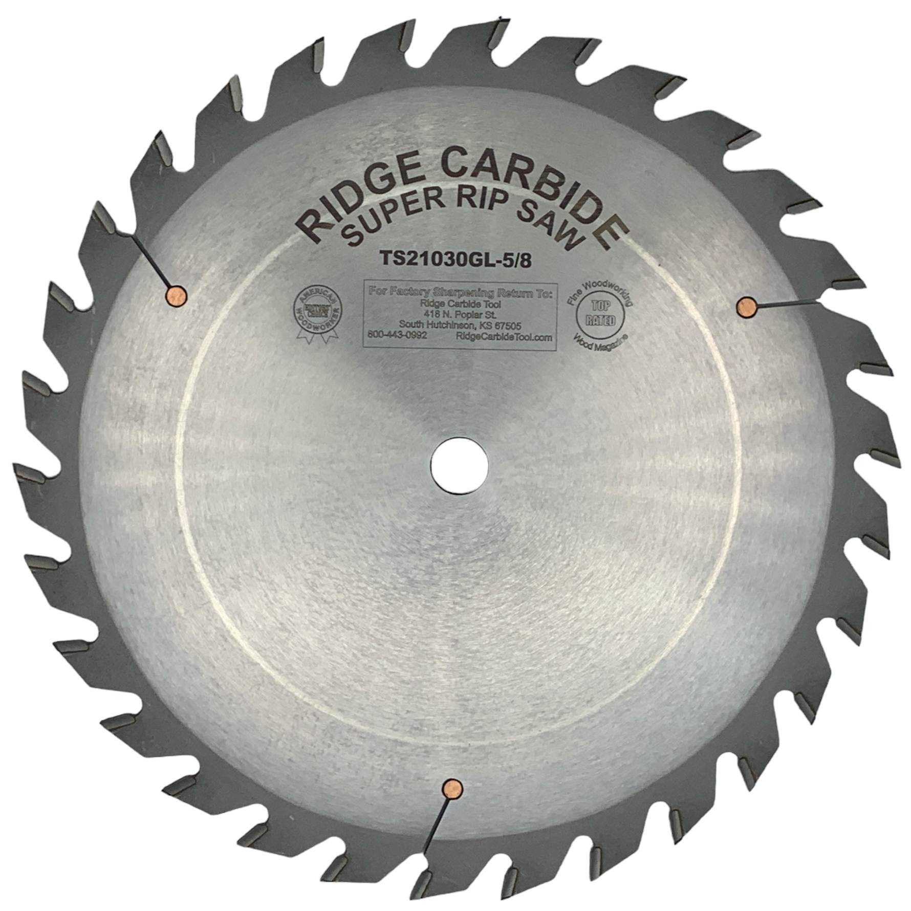 thumbnail image 2 of Whiteside Dimar Flat Top Rip Saw Blade 10 Inch Dia 24 Teeth 5/8 Inch Bore 2 of 14