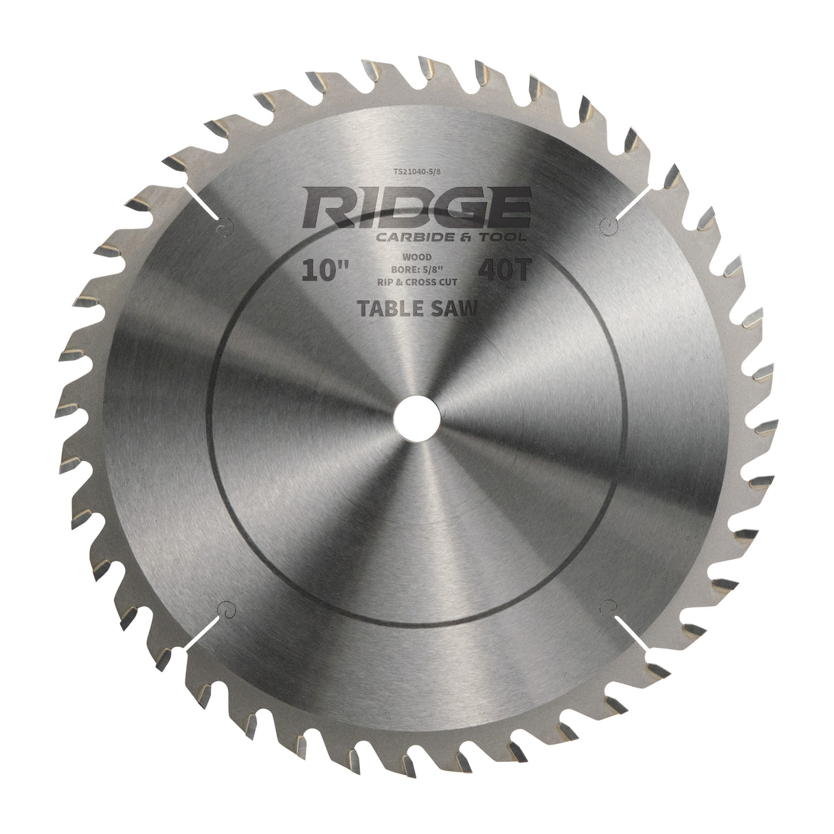 10" X 40T Rip and Cross Cutting Table Saw Blade for Wood (TS2000-AR 4+1)